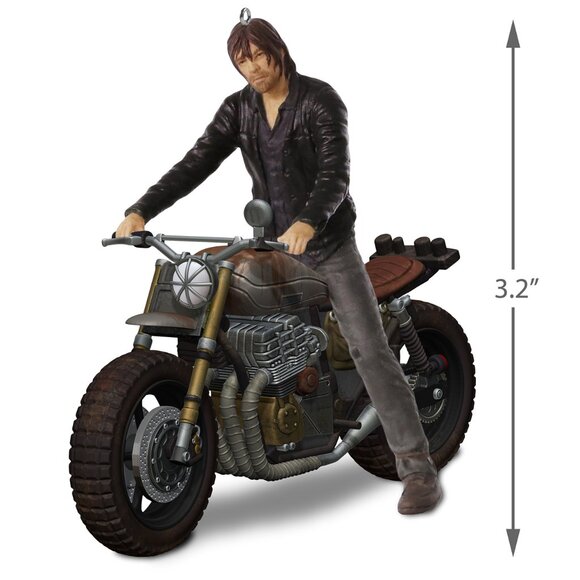 New! Walking Dead Daryl Dixon Motorcycle Hallmark Keepsake Christmas Ornament - Picture 3 of 5